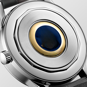 Phase Automatic <b>Watch</b> with Leather Strap Polished Steel <b>Case</b> Slim Elegant Dress Wristwatch for Formal & Casual Longinesing - Product Image 3