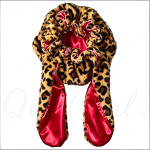 Nouveau <span class=keywords><strong>bonnet</strong></span> d'hiver <span class=keywords><strong>en</strong></span> polaire polaire douce pour la <span class=keywords><strong>nuit</strong></span>, motif lapin mignon, <span class=keywords><strong>en</strong></span> <span class=keywords><strong>satin</strong></span> rouge avec fourrure léopard, idéal pour la maison et le sommeil - Product Image 6