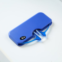 Lunettes de presbytie portables à clipser, verres transparents anti-lumière bleue, clips élégants pour pont nasal, unisexe, pour visages ovales
