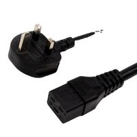 Cordon d'alimentation standard britannique très vendu, câble à 3 broches avec connecteur C5 C19, cordon d'alimentation CA à 3 broches, câble IEC