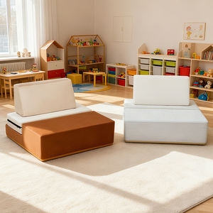 10 Piezas de Sofá Modular de Esponja para Niños, Sofá de Juego de Tela Chenilla Suave, Cama de Juego para Bebés, Sala de Juegos para Niños, Sofá para Bebés - Product Image 2