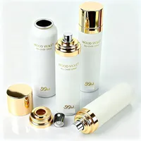 Boîte de parfum en métal de luxe 100ml 250ml 400ml, boîtes en aluminium dorées, argentées, mates avec impression personnalisée pour l'emballage de parfums