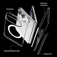 Coque de téléphone pliable RTS Stock pour iPhone Duo 2-en-1, étui détachable anti-chute avec protection de l'appareil photo et fonction magnétique