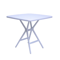 Thé et table basse en plastique blanc moderne pour le jardin à manger l'utilisation de l'hôtel