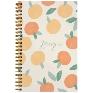 Cubierta laminada brillante para cuaderno, organizador de recetas, libro personalizado para familia, bonito diseño duradero