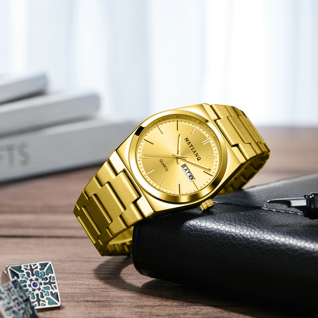 New Simple Men's Fashion Quartz Watch Stainless Steel Band Business Wristwatch Men's Watch