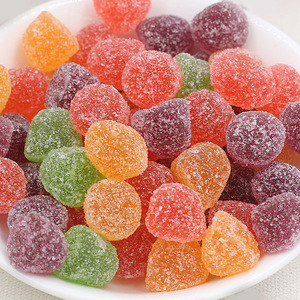 थोक चीनी छोटे काटने मिश्रित फल स्वाद वाले जेली गामी कैंडी थोक रंगीन खट्टे मीठे मीठे मीठे अनाज का स्वाद - Product Image 4