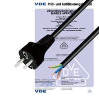 Fabrikpreis IP20 16A Schuko-Stecker CEE 7/3 IEC Haushaltsgeräte-Steckdose Europa EU Stromkabel