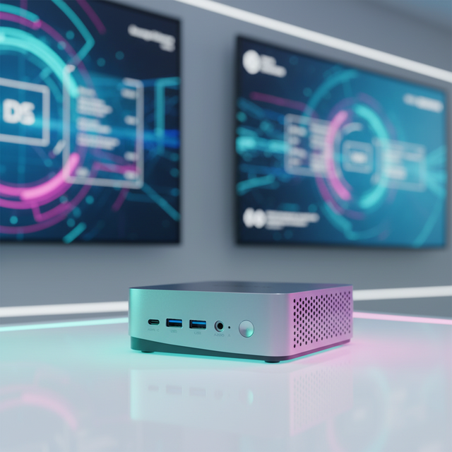 Portable Mini PC Support 12th,13th Gen D80 I3 I5 I7 Processor Mini-DP Type-C Port 4K USB3.2 Port RJ45 Network Port Mini Pc