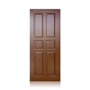 Pintu Kayu Jati Pelapis Pelapis Pintu Kayu Solid Papan Panel Kulit Mdf Pintu Kayu Padat