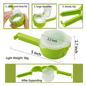 Beeman – sac <span class=keywords><strong>de</strong></span> rangement en plastique Pour collation, Clip <span class=keywords><strong>de</strong></span> scellage Pour nourriture - Product Image 5