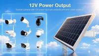 Système solaire tout-en-un, panneau solaire 60W 80W 100W, kit complet pour caméras de surveillance, capteurs DC12V PWM IP66 ODM OEM