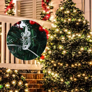 Set da 120 Pezzi di Clip per Luci Natalizie Multicolore, Mini Ganci in Plastica per Grondaie, Luci Esterne 5cm X 2cm, Decorazioni Festive - Product Image 5