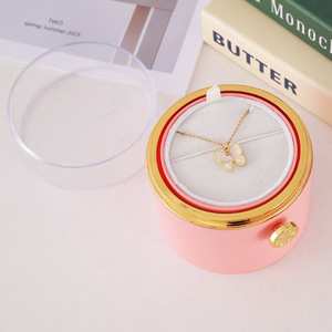 Estuche Giratorio para Joyas con Flores Preservadas en Acrílico, Regalo para el Día de San Valentín, para Aretes, Collares, Pulseras y Anillos, Moderno y Elegante, PENOBON - Product Image 4