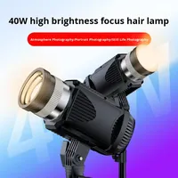 Projecteur LED de studio Kdbao 40W haute puissance en aluminium pour diffusion en direct et photographie, kit d'éclairage d'appoint