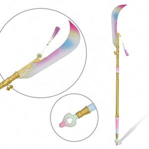 Épée de lune incurvée Mira Gok-do en acier inoxydable véritable, 64 pouces, Huntrix Kpop <span class=keywords><strong>Demon</strong></span> Hunters, pour accessoire de cosplay - Product Image 1