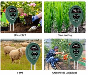 เครื่องวัดค่าความชื้นในดิน3-in-1เครื่องวัดค่า <span class=keywords><strong>pH</strong></span> ในดินจากพลาสติกสำหรับพืชสวนราคาต่ำสำหรับการตรวจสอบความชื้นในดิน0.0 ~ 14.0pH - Product Image 2
