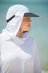 Silla plegable de playa y pesca al aire libre, sombrero portátil protector contra el sol UPF50 + personalizado con solapa para el cuello y la cara, protección UV ancha - Product Image 4