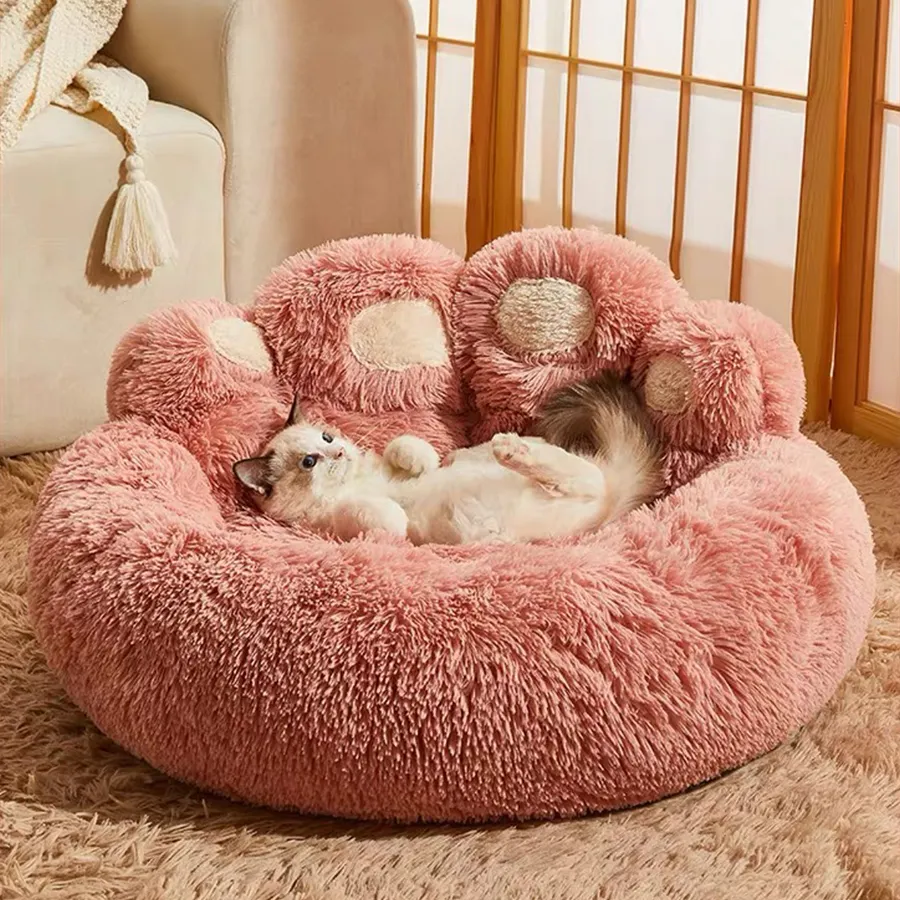 Plush Cat Egg Shape Cat Dog Bed Sofa Pet Product Bed for Dog Cat