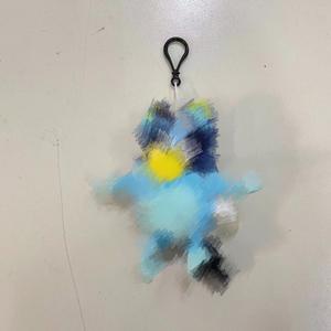 Peluche en forme de <span class=keywords><strong>chien</strong></span> bleu de dessin animé en gros, jouet en peluche pour enfants, cadeau, porte-clés en peluche - Product Image 3