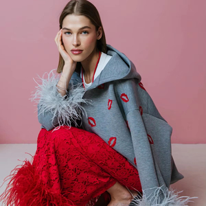 King Mcgreen Star nuova felpa <span class=keywords><strong>con</strong></span> cappuccio per le donne in autunno e in inverno un Cardigan rilassato e sciolto <span class=keywords><strong>con</strong></span> cerniere - Product Image 5