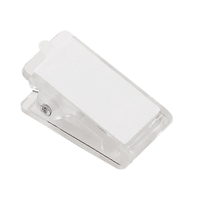 Clips transparents en acrylique, clips carrés en forme de sucre, organiseurs de documents de bureau