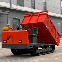 Dumper sur chenilles de 3 tonnes à déchargement automatique hydraulique pour vergers et travaux agricoles