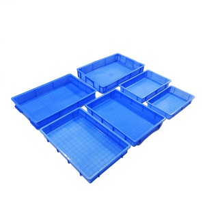 <b>Plastic</b> Shallow Rectangle Storage Bin 12B3A35A5304356 Turnover Box For Food <b>Container</b> Eco Friendly Industrial Use - Product Image 2