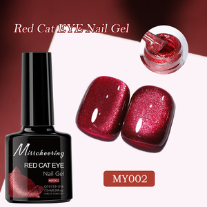 Venta <span class=keywords><strong>directa</strong></span> de fábrica 8ml Gel magnético súper rojo Etiqueta privada Logotipo personalizado Soak Off Gel de ojo de gato Esmalte de uñas - Product Image 5