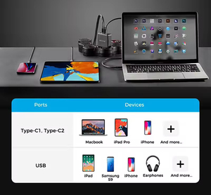 Ensemble complet de chargeurs muraux pour téléphone avec prise US EU UK, charge rapide 65W, charge rapide 3.0, charge rapide PD, compatible iPhone Xiaomi Huawei <span class=keywords><strong>Samsung</strong></span> GaN - Product Image 4