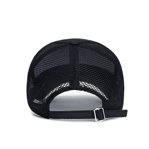 Gorra de béisbol de verano transpirable de malla con visera alargada de 6 paneles para hombre, con letras <span class=keywords><strong>inglesas</strong></span> impresas, media malla y visera grande baja. - Product Image 4