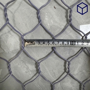 Gabions en fil de fer plastifié 60x80mm 2.0mm 6x2x0.3m Couleur personnalisée pour revêtement de rivière, aménagement paysager, éléments aquatiques, découpe et soudure - Product Image 4