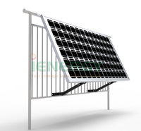 2 Buah Dudukan Modul Surya Aluminium untuk Balkon, Pemasangan Panel Surya 1300mm, Sudut Dapat Disesuaikan, untuk Pagar, Dinding Taman, Rumah, Apartemen