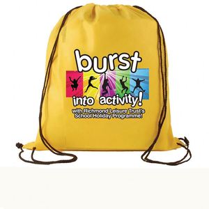 Sacs cadeaux recyclés en PP non tissé, sacs à cordon personnalisés - Product Image 6