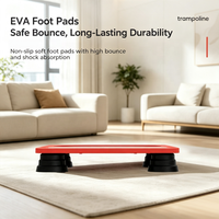 Mini trampoline modulaire d'intérieur multi-combinaisons avec coussinets amortisseurs pour enfants et adultes, idéal pour l'exercice à domicile