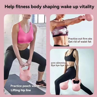 Pesa Rusa de PVC con Relleno de Arena de Acero, Ecológica, Duradera, con Agarre Cómodo, para Entrenamiento de Fuerza de Glúteos y Parte Inferior del Cuerpo en Casa o Gimnasio