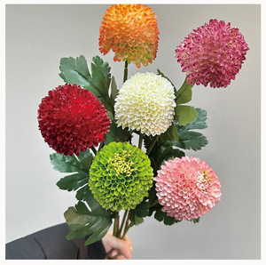 ดอกเบญจมาศและดอกอัลเลียมประดิษฐ์ ดอกเบญจมาศปลอมสำหรับงานแต่งงานและตกแต่งบ้าน - Product Image 4