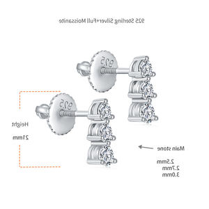 Pendientes de Plata de Ley con Piedras Preciosas Sueltas, Diseño Redondo, de Moda, para Boutique de Joyería - Product Image 6