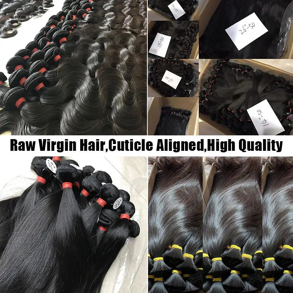 Cheap 100% Natural Remy Raw Indian Hair Vendor Cuticle Aligned Virgin Hair Bundles Cheap Cambodian Hair Bundles With Closure