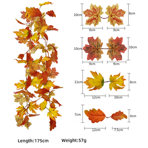 Dây Leo Lá Phong Nhân Tạo Chất Lượng Cao Dây Leo Cây Nhân Tạo Dây Tán Lá Để Trang Trí Lễ Tạ Ơn - Product Image 4