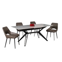 Applique murale en céramique, verre trempé, forme carrée, moderne, conception moderne, Table à manger, pierre grains de fer, meuble de salon