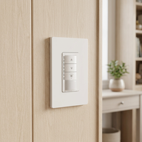 Interrupteur intelligent à détecteur de mouvement PIR homologué ETL avec variateur d'intensité pour éclairage, style américain, variateur d'intensité direct usine