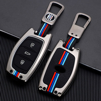 Coque de clé télécommande intelligente HYUNDAI Tucson Sonata Elantra, en alliage de Zinc, étui à 3 boutons, housse pour clé de maison