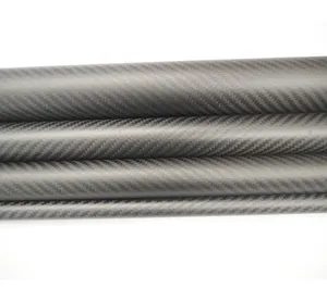 Yüksek kaliteli 40mm 50mm 60mm 70mm 80mm 3k karbon Fiber borular tüpler özel 1m büyük çaplı karbon Fiber tüp