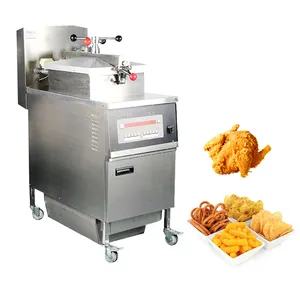 Horno de Acero Inoxidable para Freír Pollo, Freidora de Gas de 24L, Profesional, Comercial