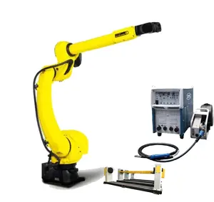 FANUC ARC Mate 120ID Robô De Soldagem Com Soldador OTC E Posicionador De Robô Para Equipamentos De Máquinas CNC Componentes e Peças Do Carro