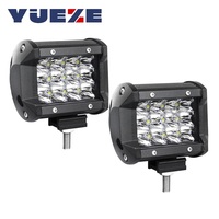 4 pouces 36W feux de voiture Led barre lumineuse de travail Offroad moto antibrouillard projecteur lampe auxiliaire pour SUV ATV UTV Pickup Truck Boats