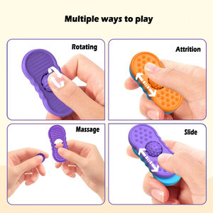 Jouet sensoriel magnétique en silicone pour adultes, <span class=keywords><strong>anti</strong></span>-<span class=keywords><strong>stress</strong></span>, soulagement de l'anxiété, 2 en 1, pierre sensorielle pour calmer, jouets de voyage - Product Image 3