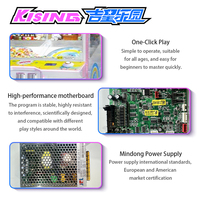 Игровой автомат Kising с двойным краном и монетоприемником, 4 игрока, для выдачи призов, идеально подходит для развлекательных центров