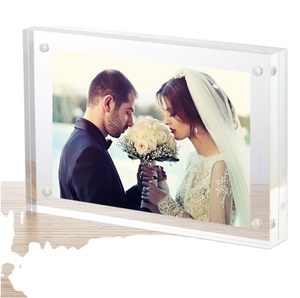 Marco de Fotos Acrílico Horizontal Transparente Personalizado al por Mayor, 4x6, con Imán - Product Image 3
